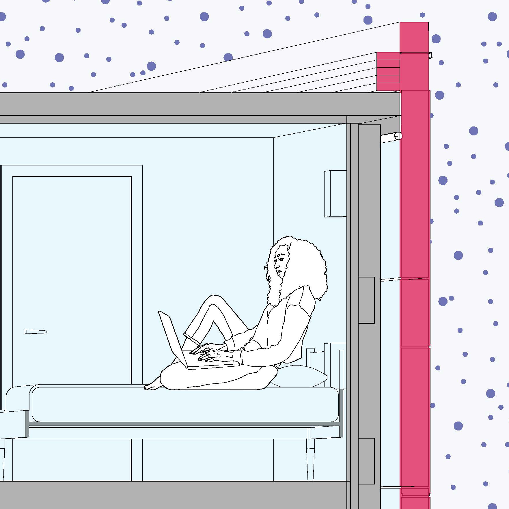Resident comfort vignette illustration